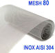 Mesh80 Stainless Steel Screen Inox Aisi 304