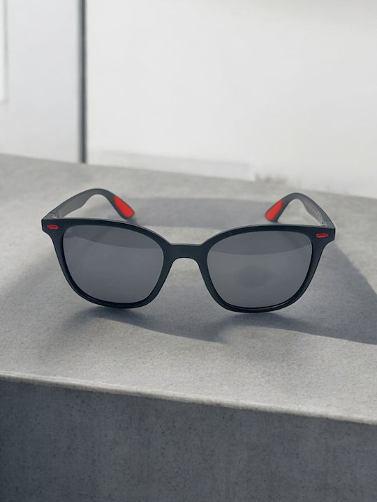 Dasoon Vision Unisex Sunglasses with Black Plastic Frame and Black Polarized Lens 2478077
