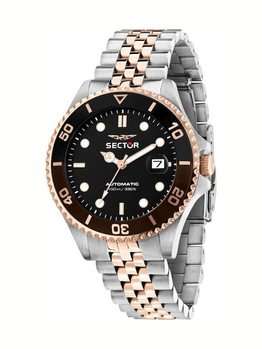 Sector Men's Watch 43mm Automatic with Silver Stainless Steel Bracelet