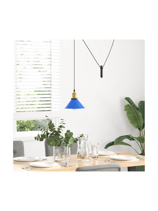 vidaXL Verstellbare Deckenleuchte Blau mit Lamp...