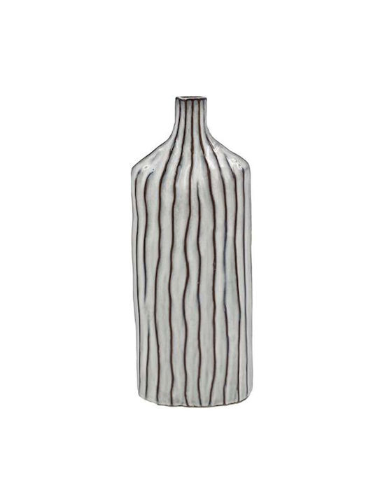 Fylliana Διακοσμητικό Βάζο Keramik Fl524 Weiß 15x9x38cm 1Stück