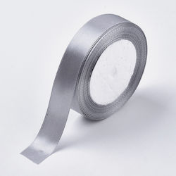 Κορδέλα Σατέν Μονής Όψης Γκρι 40mm 23μέτρα