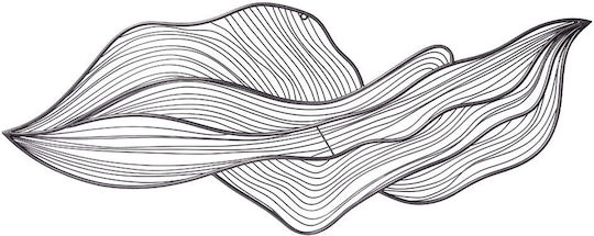InTheBox Διακοσμητικό Τοίχου Swirl Γκρι από Μέταλλο 113x4x113cm