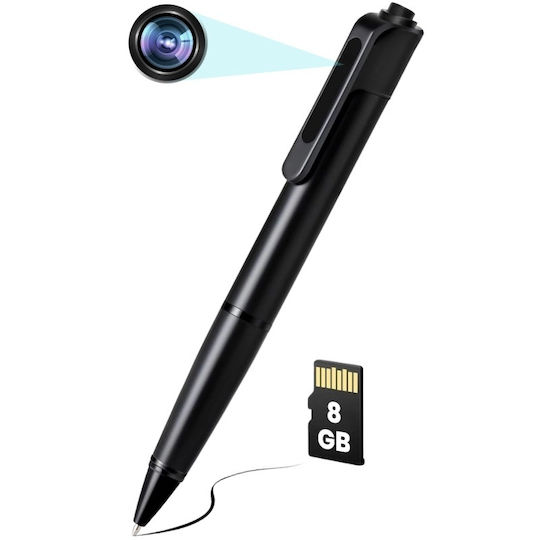 Cameră Ascunsă Stilou 1080p cu Slot pentru Card de Memorie