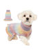 Warm Winter Sweater Turtleneck Dogs Multicolored