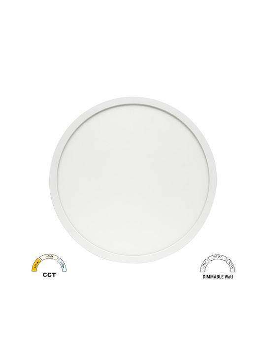 Adeleq Кръгла На открито LED Панел 24W с Регули...