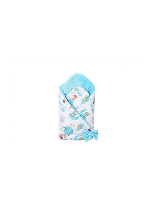 Confort Family Blanket Nursery Swaddling Blankets Cotton Blue 80x80cm