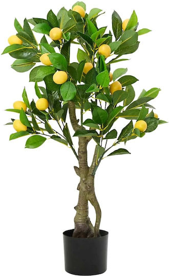 Vidaxl Künstlicher Zitronenbaum 234 Zweige Grün 90 cm Grün