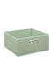 Fabric Storage Box with Lid Green 31x31x15cm 1pcs