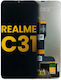 Screen Lcd + with Touch Mechanism and Frame for Realme C31 (Black)