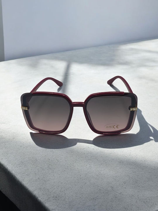 Dasoon Vision Sonnenbrillen Burgundisch mit Kunststoff Gestell