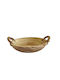 InTheBox Bol Decorativ Lemn Bej 35x35x8cm 2buc