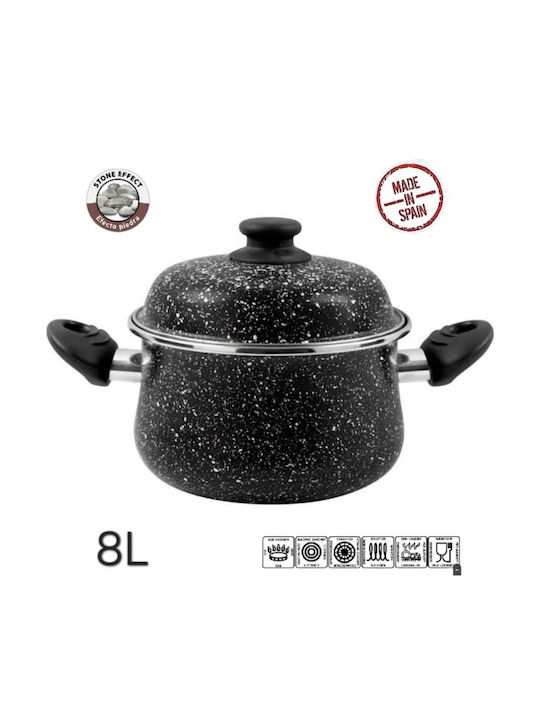 Vitrinor Βαθιά Ανοξείδωτη Κατσαρόλα 8lt / 30cm