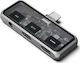Satechi Mobile Xr Hub Audio Adapter Glasses Ar Xr Type-c Male 1 X Type-c 100w 1 X Type-c 10gbps 4k@60hz 1 X 3.5mm Aux Jack Space Grey St-hxrajm