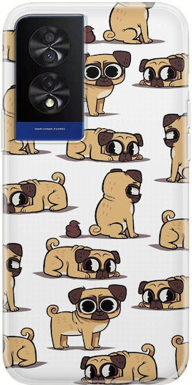 Cute Pugs Tcl 40 Nxtpaper 4g Clear Tpu Διάφανη Σιλικόνη