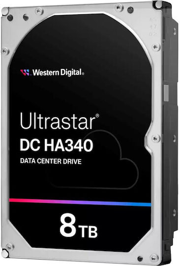 Western Digital Ultrastar DC HA340 8TB HDD Σκληρός Δίσκος 3.5" SATA III 7200rpm με 256MB Cache για Server / NAS / Καταγραφικό 0B47078