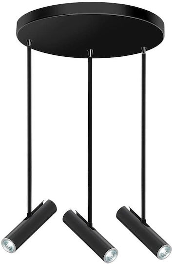 Luma 01122 Hängelampe Schwarz mit Fassung GU10 30x30cm.