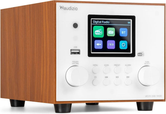 Audizio Vieste Επιτραπέζιο Ραδιόφωνο Ρεύματος DAB+ με Bluetooth και USB Λευκό