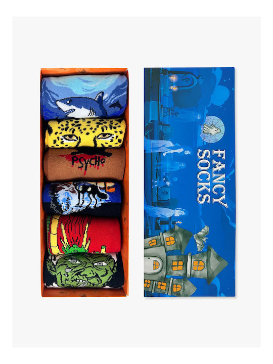 Gift Box Κάλτσες Βαμβακερές Σχέδια Mixed 6 Ζευγάρια