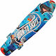 Action One Complete Penny Board Born To Skate 56 X 15 Cm Led Wheels