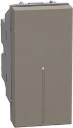 Axial Simple Switch 10A 1 Module Stone Light Now