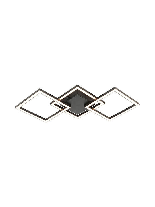 Vivalux Ceiling Mount Light 63.5cm Black with Integrated LED