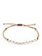 Irmelia Women's Bracelet Macrame made of Cord with Pearls