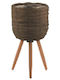TnS Planter Wooden Multicolour with Stand 26x26cm.