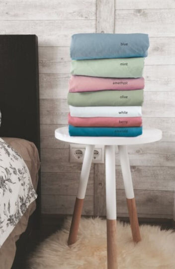 Flamingo Flat Σεντόνι Υπέρδιπλο 240x260εκ. White