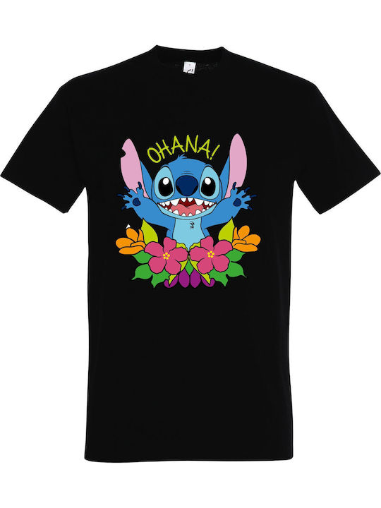 Παιδικό T-shirt Black Stitch Ohana