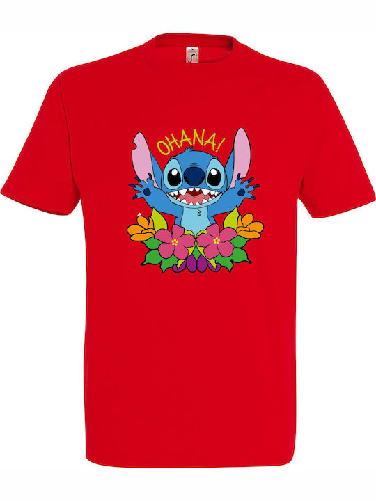 kirikoko Παιδικό T-shirt Red Stitch Ohana