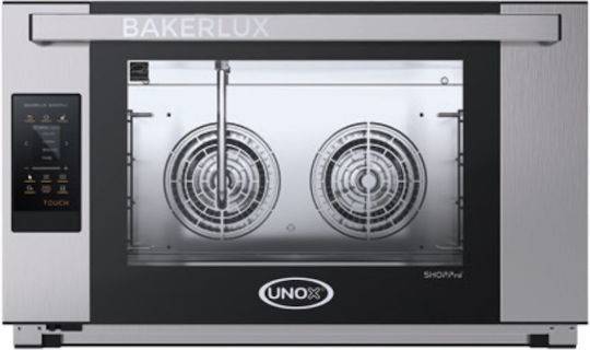 Electric Convection Oven with Humidity 4 Trays Unox Countertop Bakerlux Shop.pro Touch Xefr-04eu-etdv