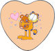 Handmade Metal Alloy Heart Box Garfield Love No35 Valentine's Day 15x14x4.5cm