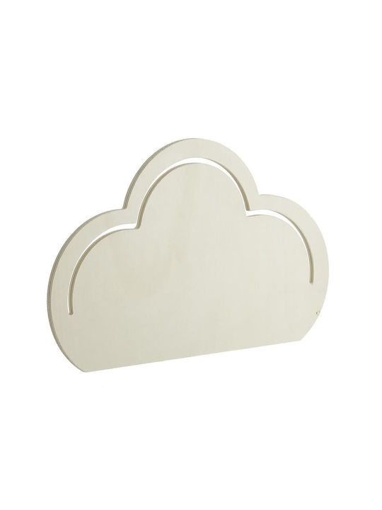 Tischlampe LED Wolke Holz Beige 30x20x12