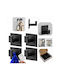 Olympus Single Wall-Mounted Bathroom Hook Black