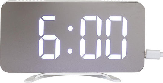 Be Mix Ceas Digital de Masă cu Alarmă Alb HT0122 Be Mix Ceas Digital de Masă cu Alarmă Alb HT0122