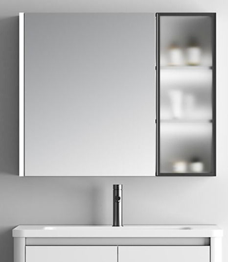 Martin 3MDIO80WH Καθρέπτης LED με Ράφι & Ντουλάπι 80x68см Бял