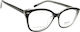 Дамска пластмасова рамка за очила Valerio Pl 1157/f Blk Черна
