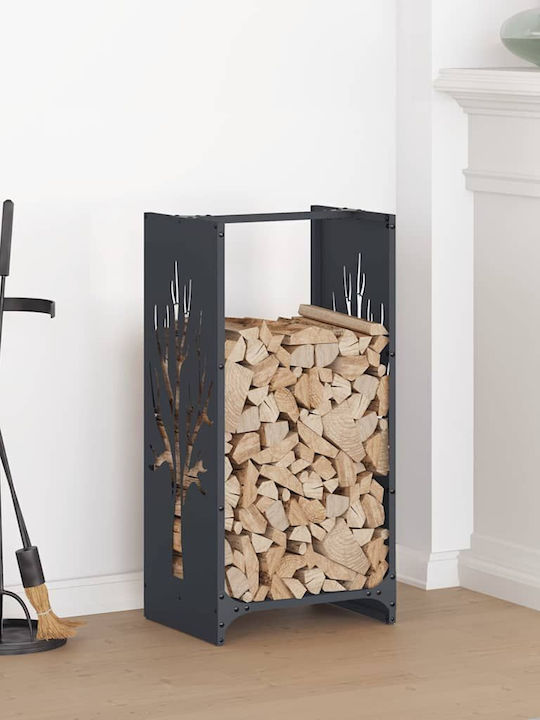 vidaXL Wooden Shelf Wood Storage 40x30x80cm Gray