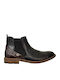 Leder Schwarz Chelsea Stiefeletten Anatomisch