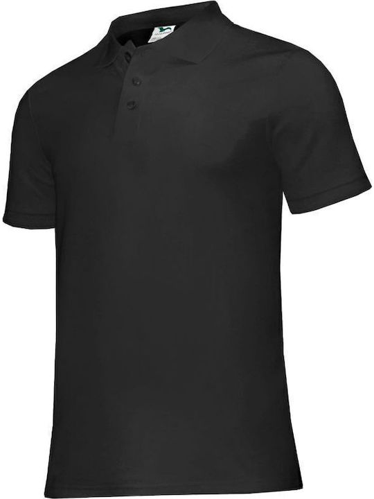 Polo Negru Pique Pentru Copii