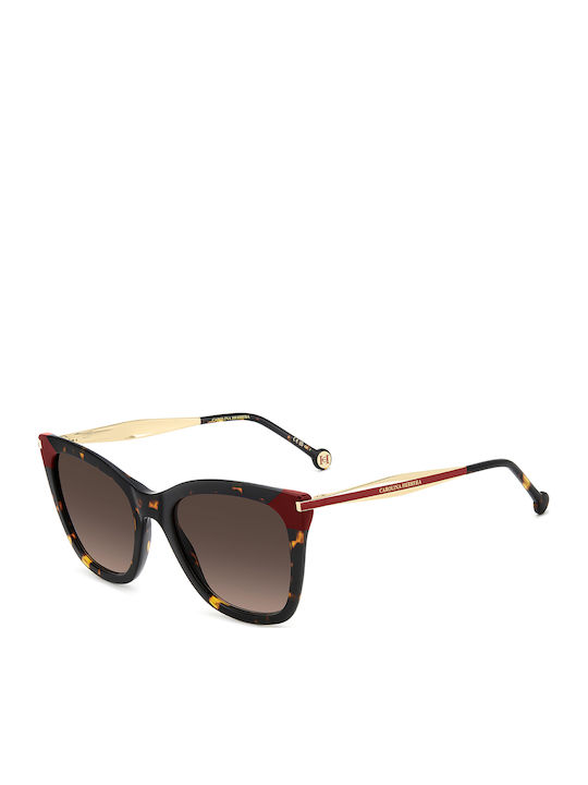 Carolina Herrera Women's Sunglasses with Brown Tartaruga Frame and Brown Gradient Lens HER 0307/S 086/HA