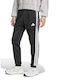 Tricot Cargo Sweatpants Glossy with Elastic Black