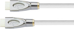 Python GC-M0161 HDMI 2.0 Braided HDMI Male - HDMI Male 1m White Python GC-M0161 HDMI 2.0 Braided HDMI Male - HDMI Male 1m White