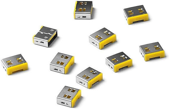 Κλειδαριά Θυρών Smartkeeper Basic "usb-a Port" Blocker Yellow 10 Pcs
