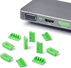 Κλειδαριά Θυρών Smartkeeper Mini Displayport Blocker Green 10 Pcs