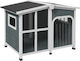 Pawhut Dog House Outdoor Gray 101x66.5x70.5cm