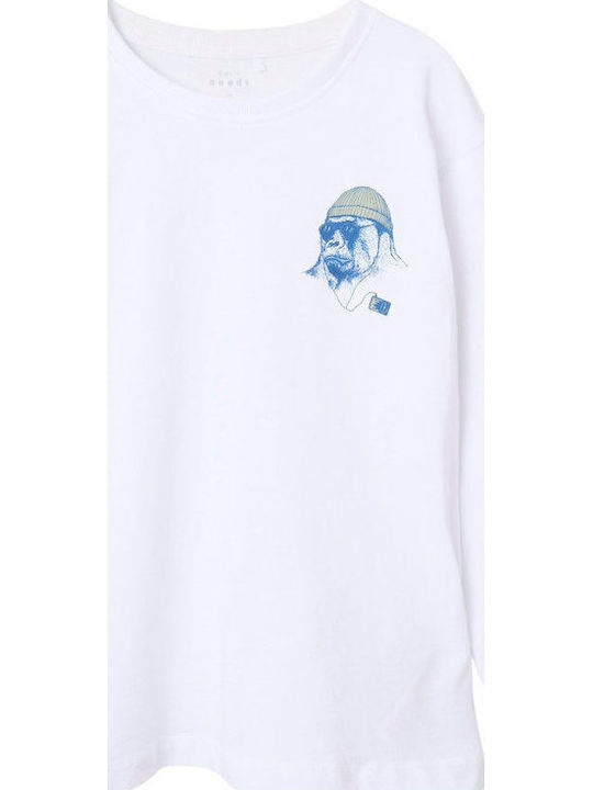Name It Kids' Shirt Long Sleeve Bright White, O...