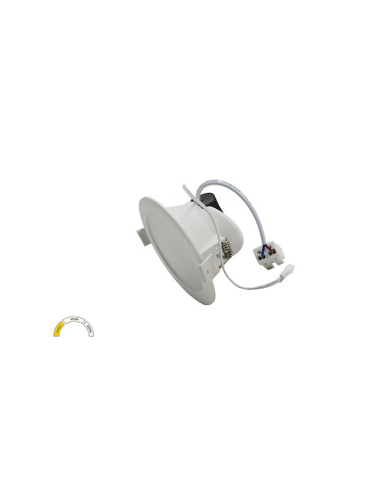 LED таванно осветление Dim.+Safety IP44 10W CCT бяло