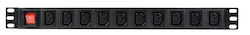 Adastra 1U-PDU-10C13 Rackmount Stromverteilungseinheit 8-fach Stück
